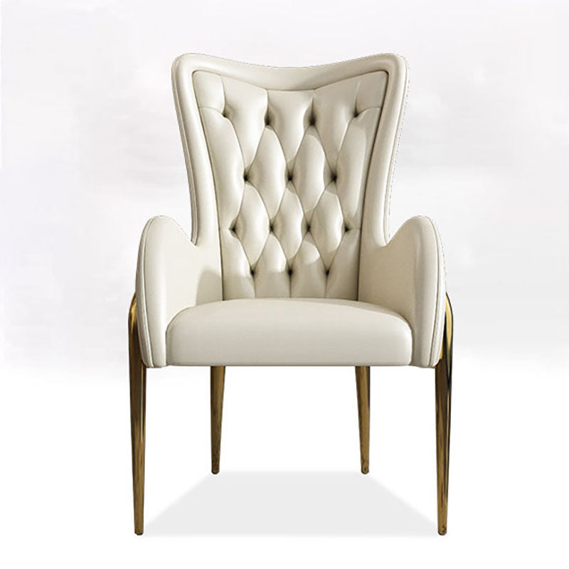 Nordic Style Metal Dining Chairs Upholstered Side Chairs for Restaurant Use