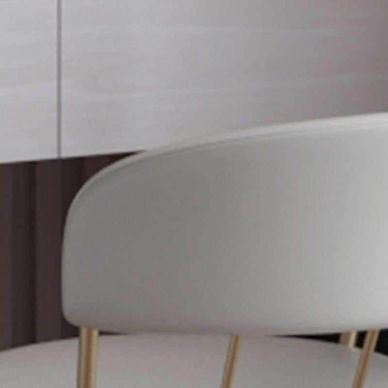 Scandinavian Style Open Back Chairs Armless Metal Dining Chairs