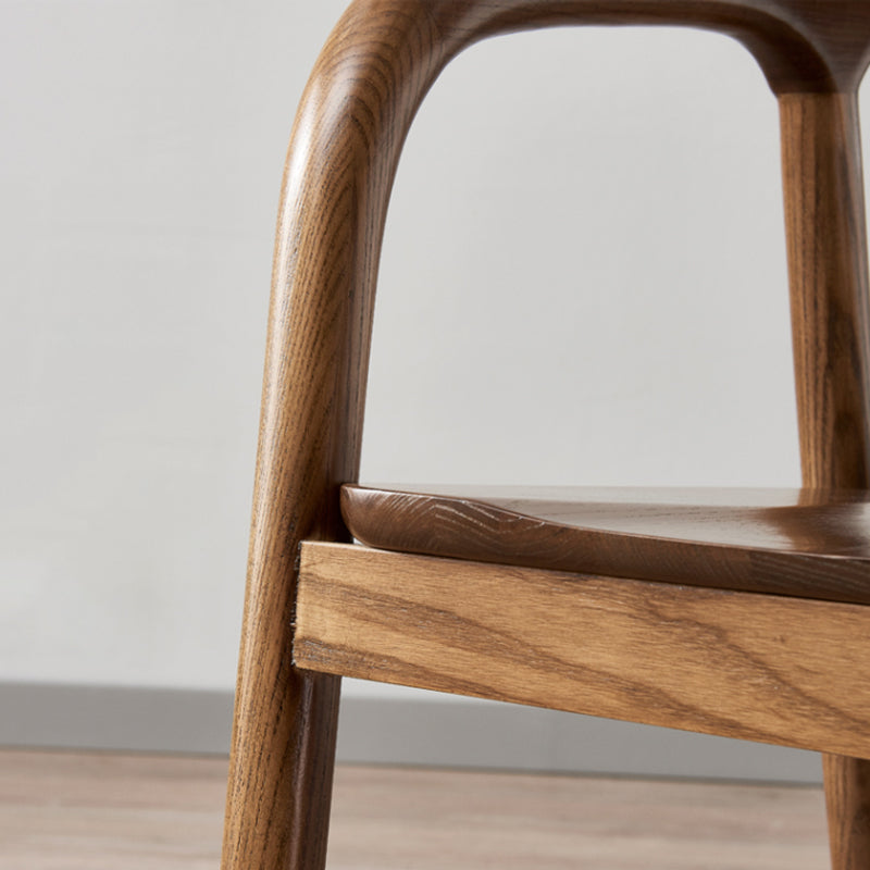 Traditional Style Dining Chairs Kitchen Arm Dining Chairs with Wooden Legs