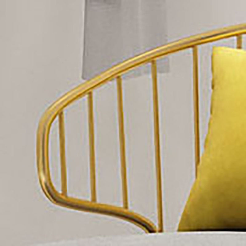 Scandinavian Style Windsor Back Chair Armless Upholstered Side Chair