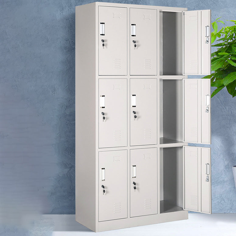 Hinged Wardrobe Cabinet Contemporary Metal Wardrobe Armoire for Bedroom