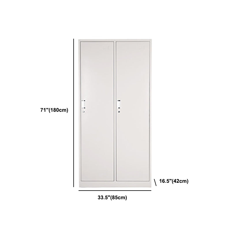 Hinged Wardrobe Cabinet Contemporary Metal Wardrobe Armoire for Bedroom