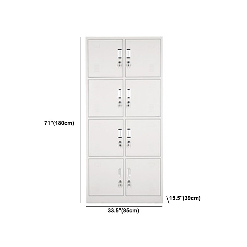 Hinged Wardrobe Cabinet Contemporary Metal Wardrobe Armoire for Bedroom