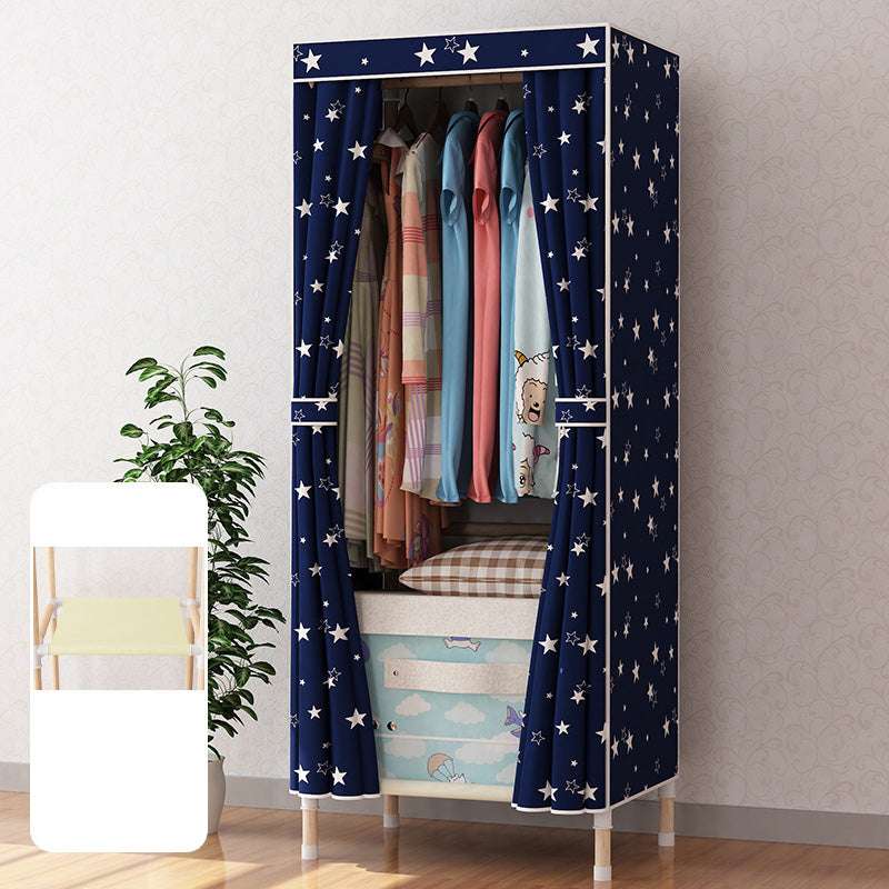 Natural Meringue Wood Frame Wardrobe Modern Style Home Wardrobe Armoire