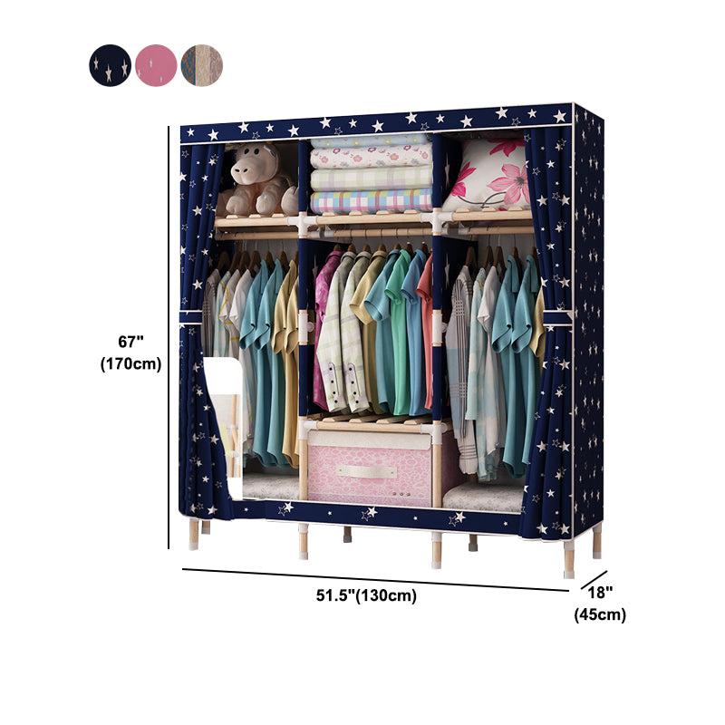 Natural Meringue Wood Frame Wardrobe Modern Style Home Wardrobe Armoire