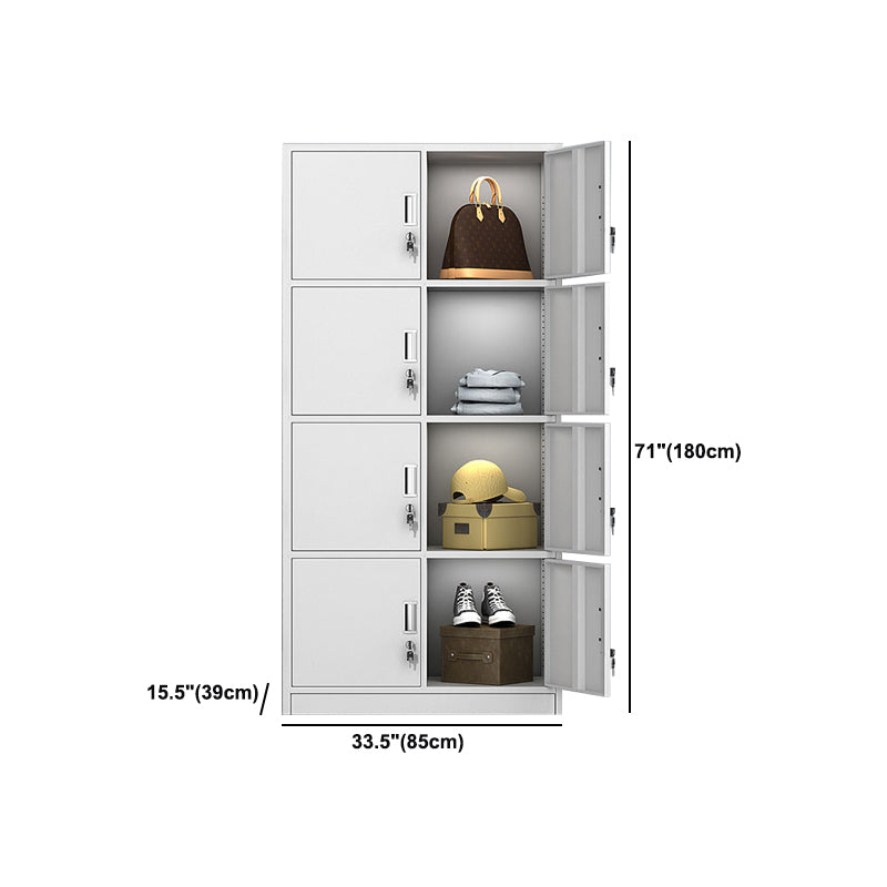 Metal Wardrobe Cabinet Contemporary Hinged Wardrobe Closet for Home