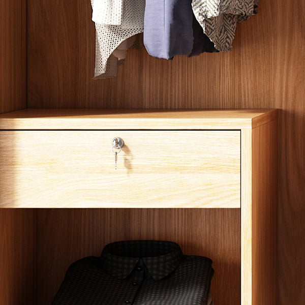 Clear Glass Door Storage Cabinet Modern Sliding Door Wardrobe for Home