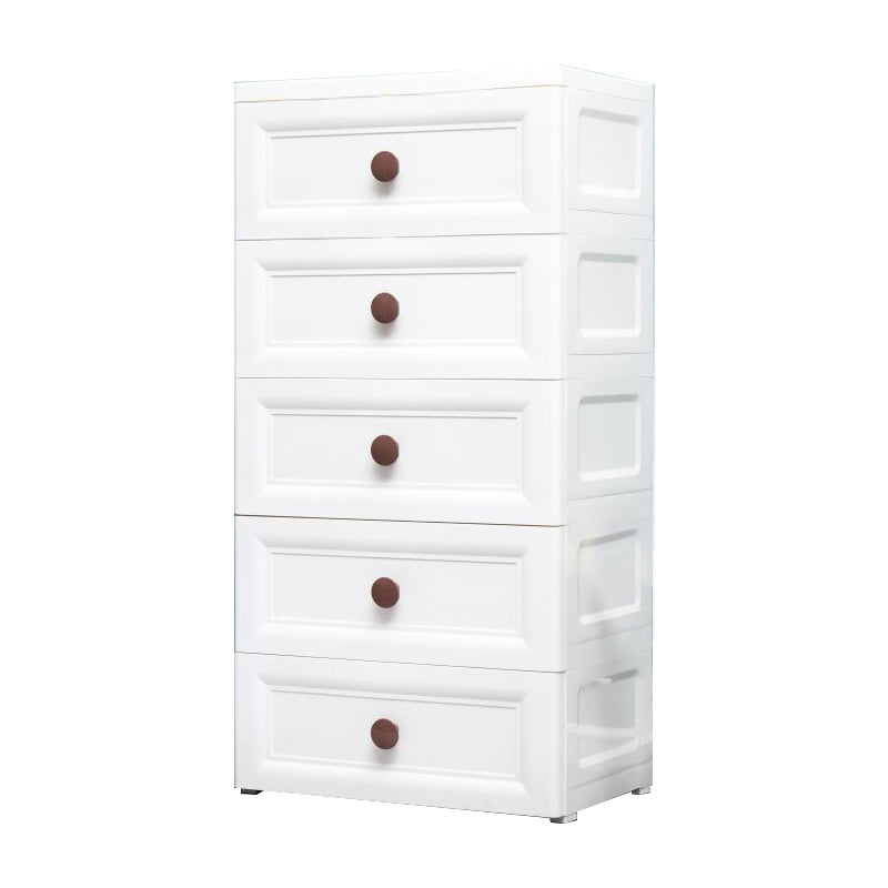 Contemporary Style Non-Hanging Armoire Plastic Home Storage Cabinet
