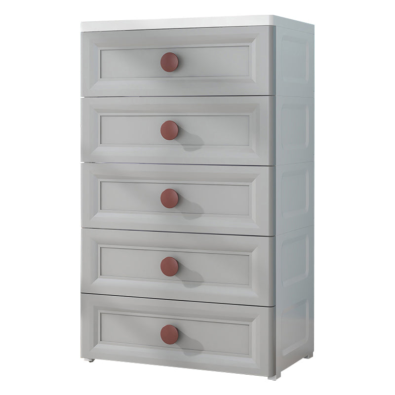 Contemporary Style Non-Hanging Armoire Plastic Home Storage Cabinet
