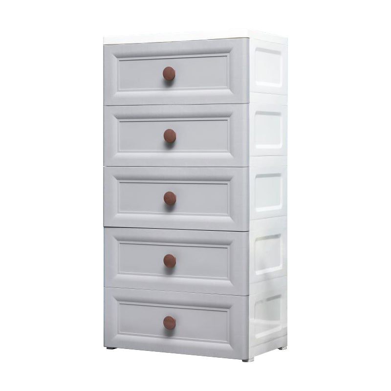 Contemporary Style Non-Hanging Armoire Plastic Home Storage Cabinet