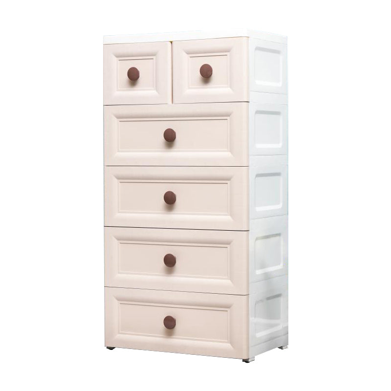 Contemporary Style Non-Hanging Armoire Plastic Home Storage Cabinet