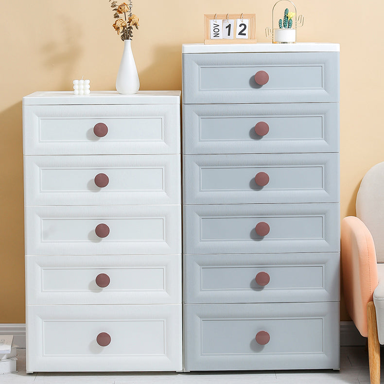 Contemporary Style Non-Hanging Armoire Plastic Home Storage Cabinet