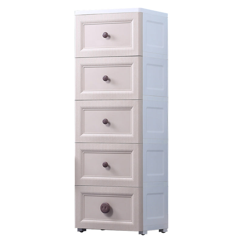 Contemporary Style Non-Hanging Armoire Plastic Home Storage Cabinet