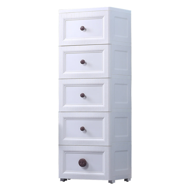 Contemporary Style Non-Hanging Armoire Plastic Home Storage Cabinet