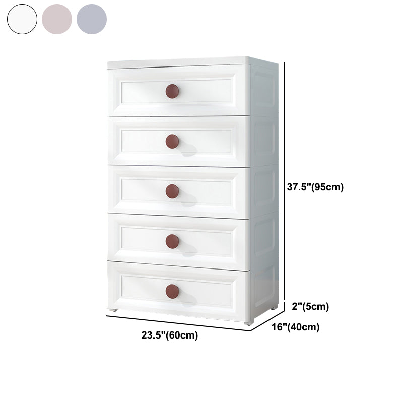 Contemporary Style Non-Hanging Armoire Plastic Home Storage Cabinet