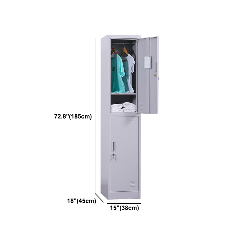 Contemporary Hinged Wardrobe Closet Metal Wardrobe Cabinet for Home