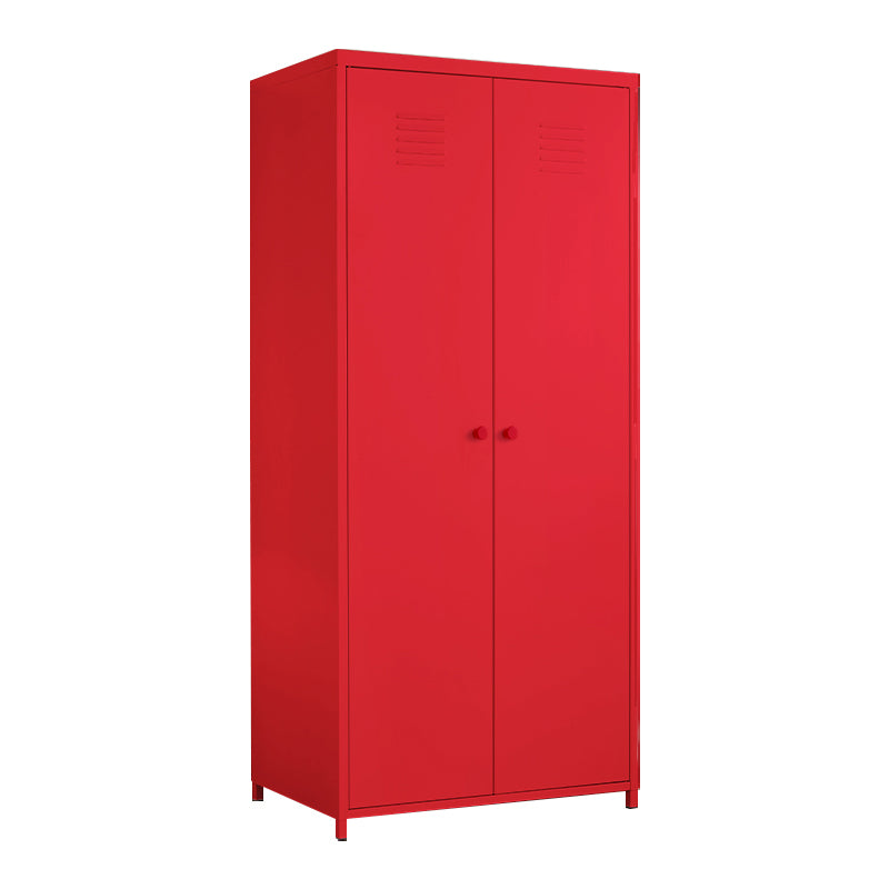 Modern Style Wardrobe Armoire Steel Home Wardrobe with Shelves