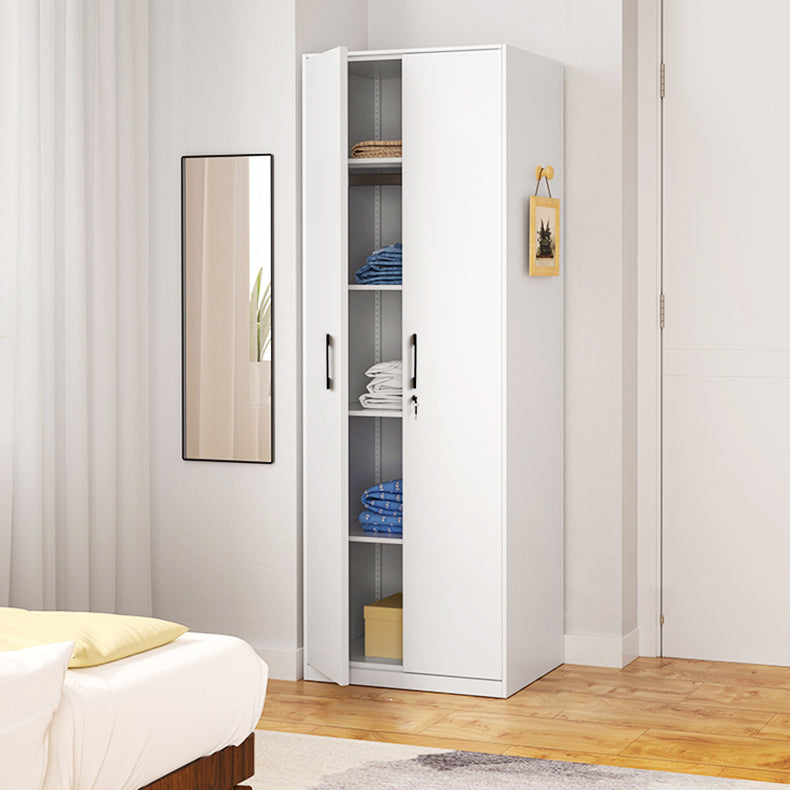 Modern Style Wardrobe Armoire Steel Home Wardrobe with Shelves