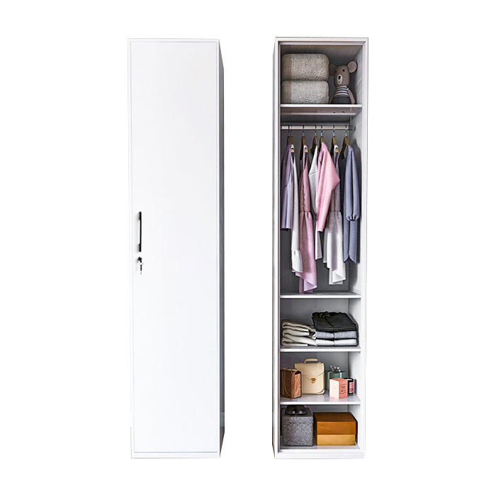 Modern Style Wardrobe Armoire Steel Home Wardrobe with Shelves