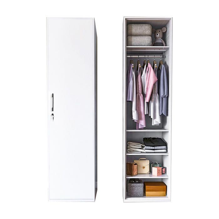 Modern Style Wardrobe Armoire Steel Home Wardrobe with Shelves