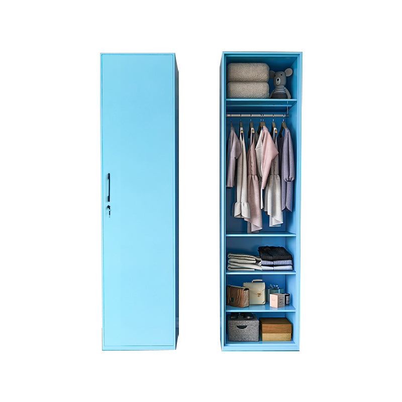 Modern Style Wardrobe Armoire Steel Home Wardrobe with Shelves