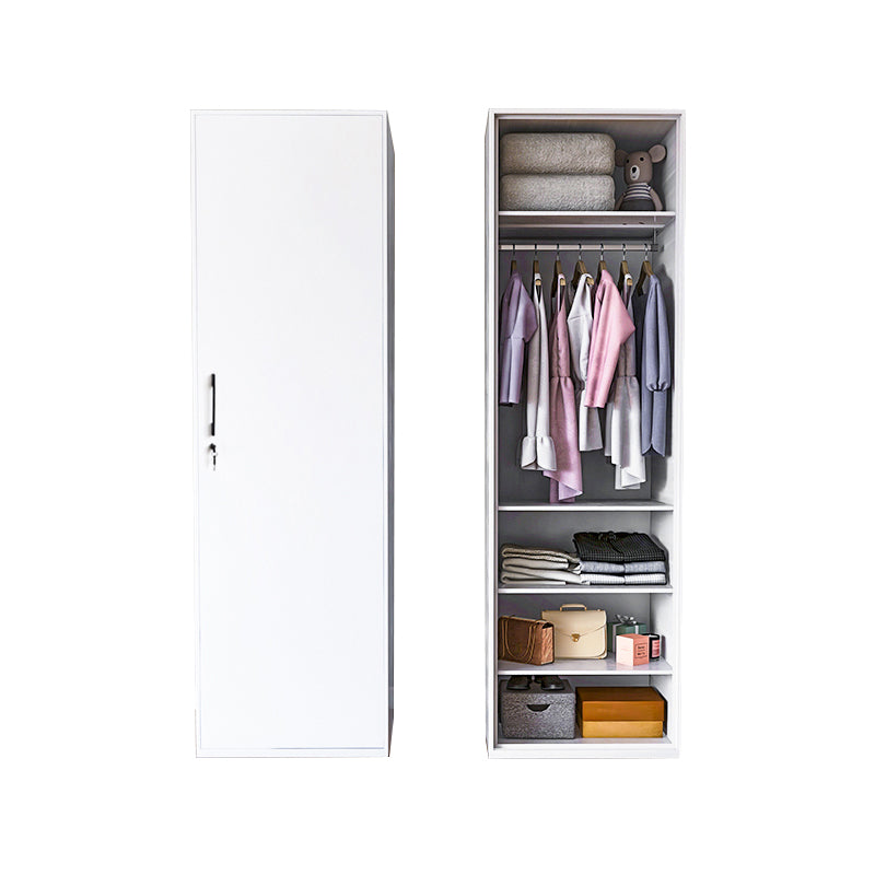 Modern Style Wardrobe Armoire Steel Home Wardrobe with Shelves
