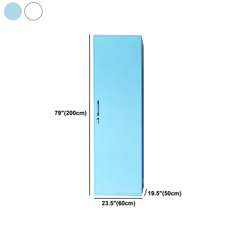 Modern Style Wardrobe Armoire Steel Home Wardrobe with Shelves