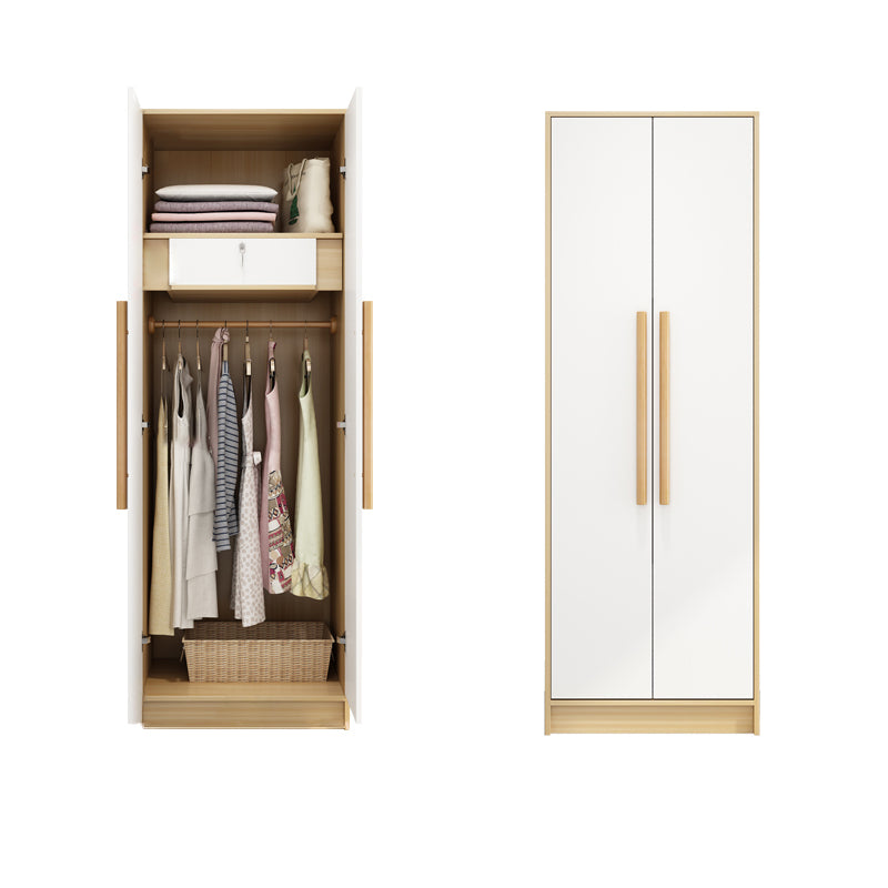 Light Wood Finish Cabinet for Bedroom Contemporary Engineered Wood Storage Cabinet