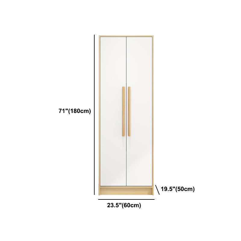 Light Wood Finish Cabinet for Bedroom Contemporary Engineered Wood Storage Cabinet
