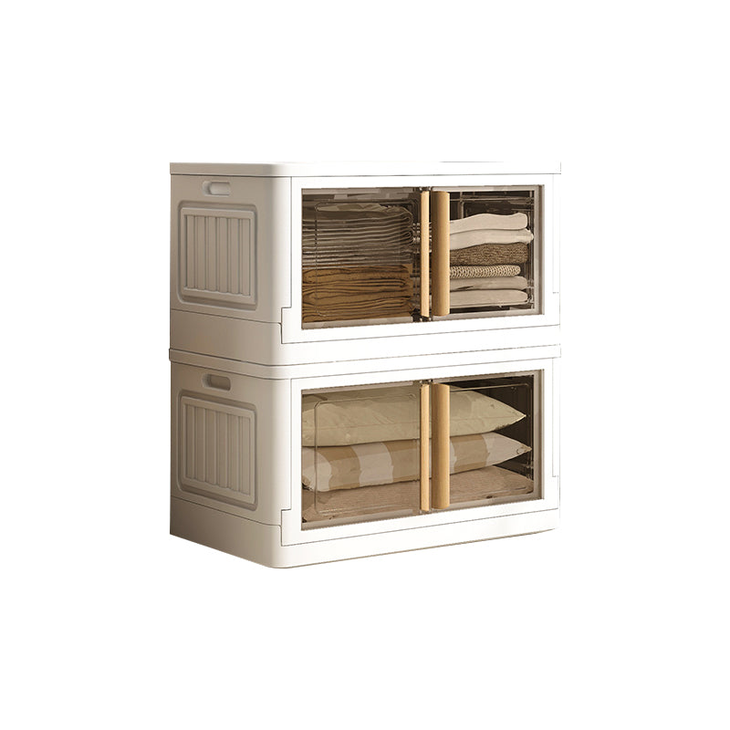 Contemporary Plastic Storage Cabinet Hinged Wardrobe Cabinet