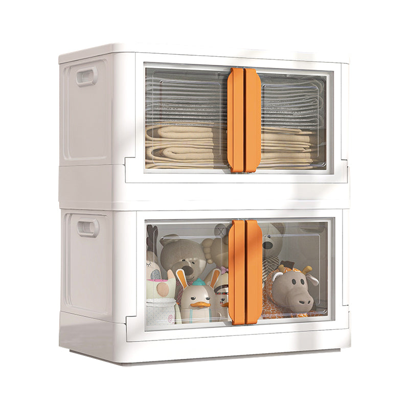 Contemporary Plastic Storage Cabinet Hinged Wardrobe Cabinet