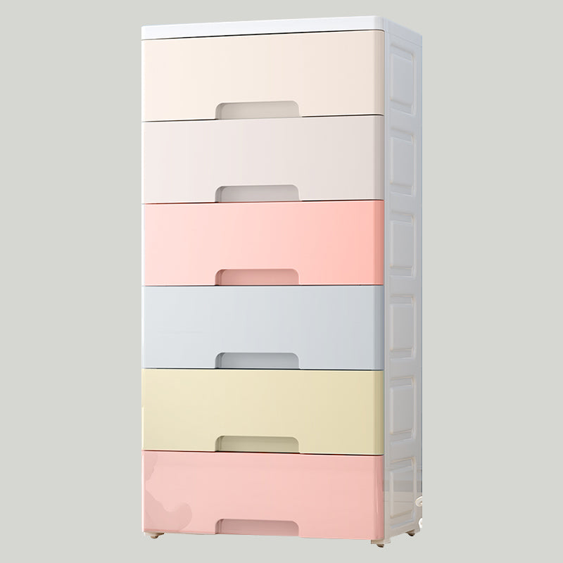 Contemporary Plastic Storage Cabinet With Drawer Non-Hanging Armoire