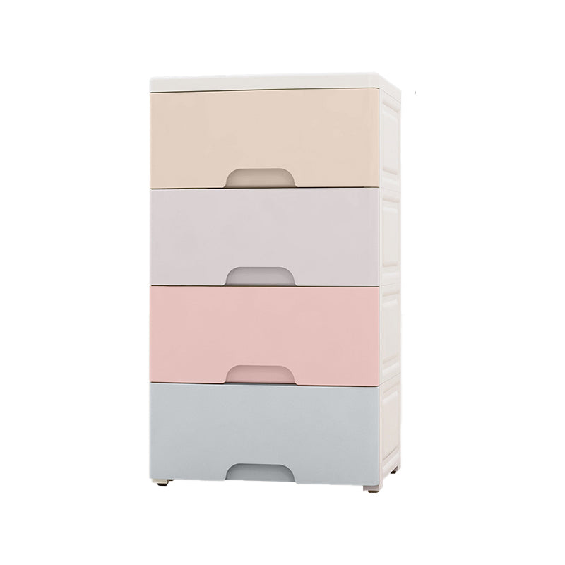 Contemporary Plastic Storage Cabinet With Drawer Non-Hanging Armoire