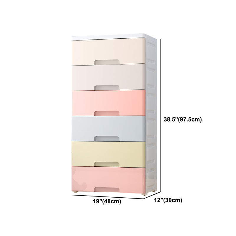 Contemporary Plastic Storage Cabinet With Drawer Non-Hanging Armoire