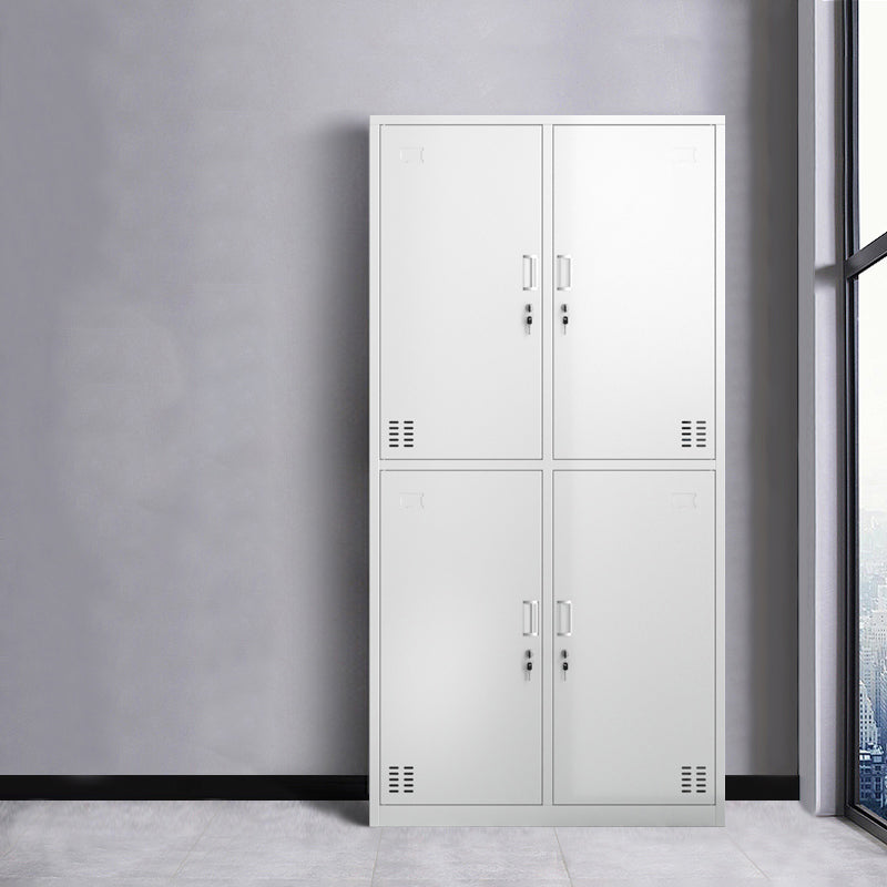 Metal Hinged Wardrobe Cabinet Contemporary Wardrobe Armoire for Home