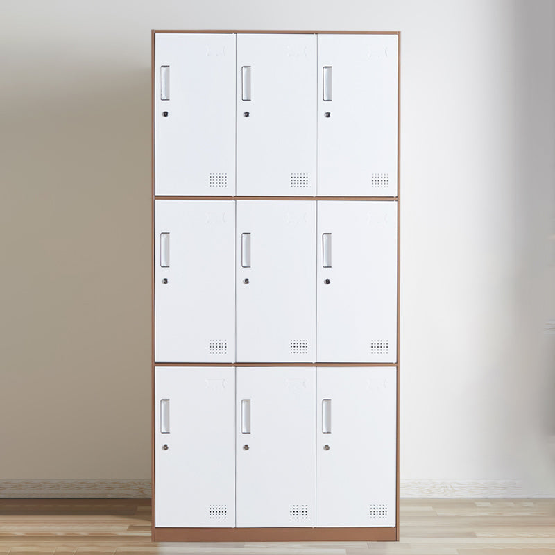 Metal Hinged Wardrobe Cabinet Contemporary Wardrobe Armoire for Home