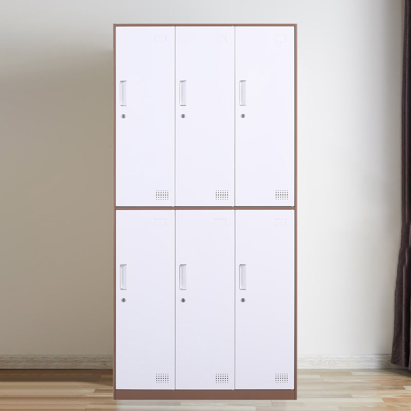 Metal Hinged Wardrobe Cabinet Contemporary Wardrobe Armoire for Home