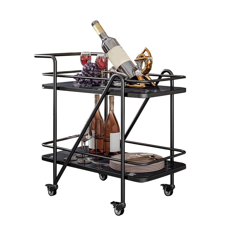 Contemporary Metal Prep Table Rolling Prep Table for Dining Room