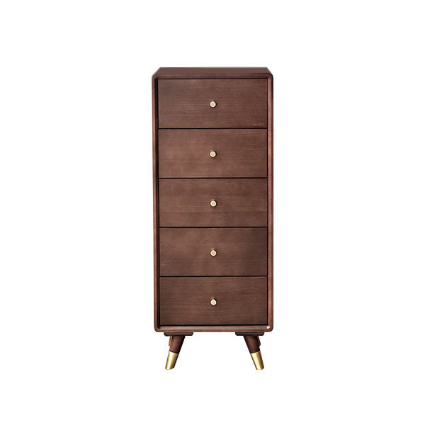 Vertical Wooden Lingerie Chest Modern Bedroom Storage Chest with 4 / 5 Drawers
