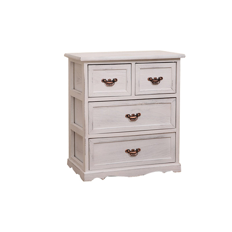 Traditional Solid Wood Lingerie Chest Vertical Storage Chest Dresser with Drawers