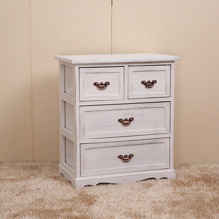 Traditional Solid Wood Lingerie Chest Vertical Storage Chest Dresser with Drawers