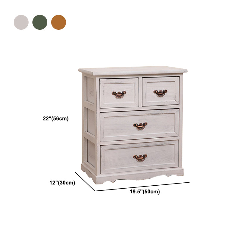 Traditional Solid Wood Lingerie Chest Vertical Storage Chest Dresser with Drawers