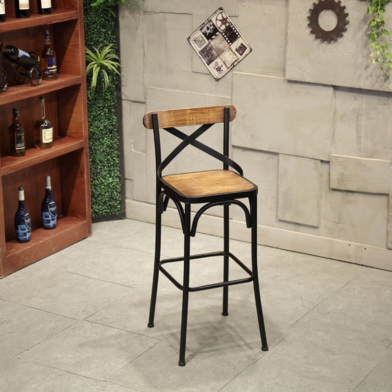 Rectangular Solid Wood Bar Table Set Industrial 1/4/7 Pieces Counter Table with Stools