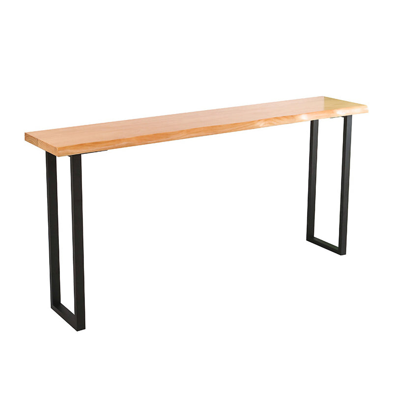 Modern Bar Set 1/2/5 Pcs Solid Wood Top Bar Table with Footrest Bar Stools