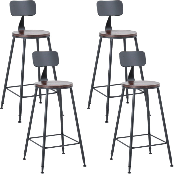 Industrial 1/3/4/5 Pieces Bar Table Set Square Pine Wood Counter Table with Stools