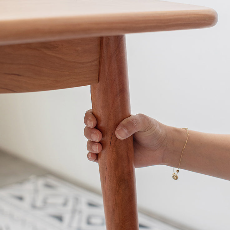 Modern 1/4/5/6 Pieces Dining Set Rectangle Cherry Wood Dining Table for Dining Room