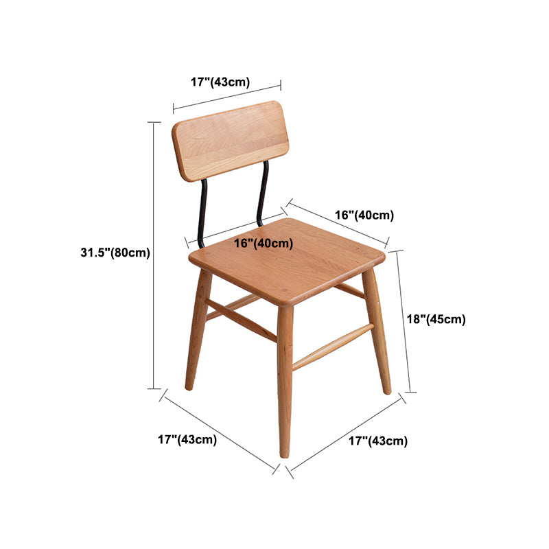 Modern 1/4/5/6 Pieces Dining Set Rectangle Cherry Wood Dining Table for Dining Room