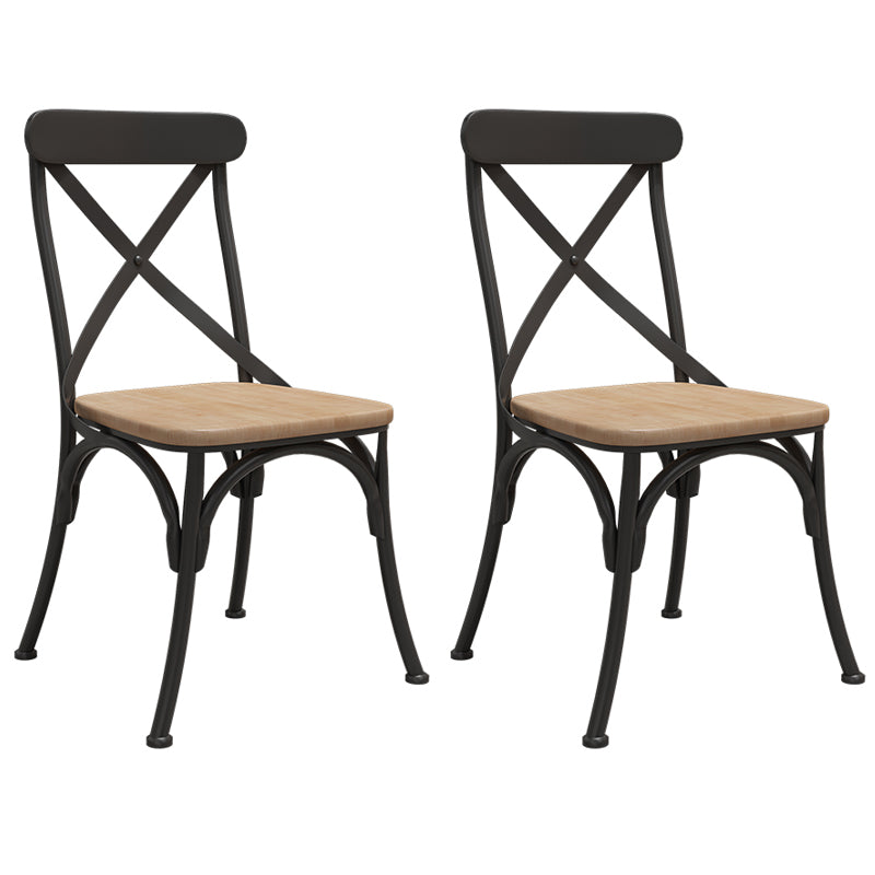 Industrial Dining Table Set 1/2/5 Pcs Solid Wood Top Dining Table and Chairs