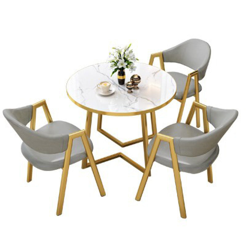 Glam Dining Set Solid Wood 1/2/3/5 Pieces Dining Furniture for Home