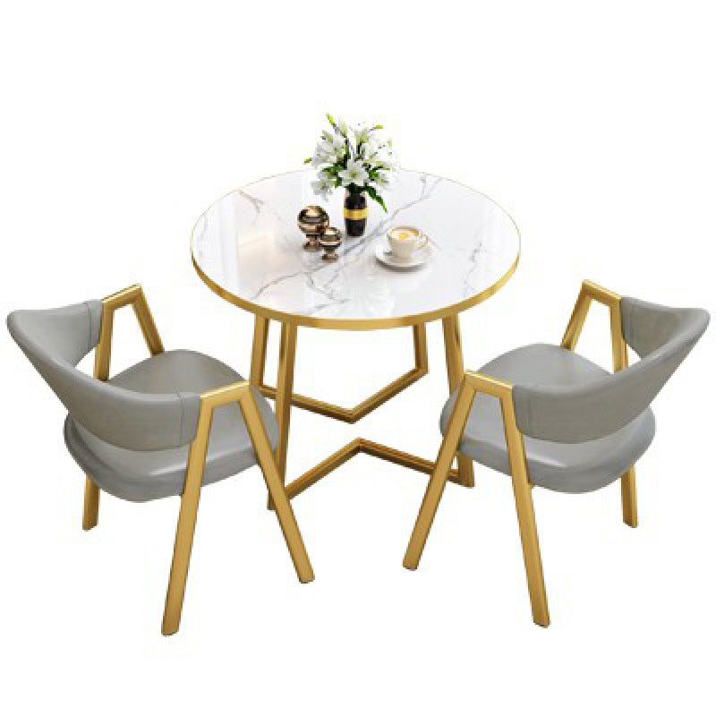Glam Dining Set Solid Wood 1/2/3/5 Pieces Dining Furniture for Home